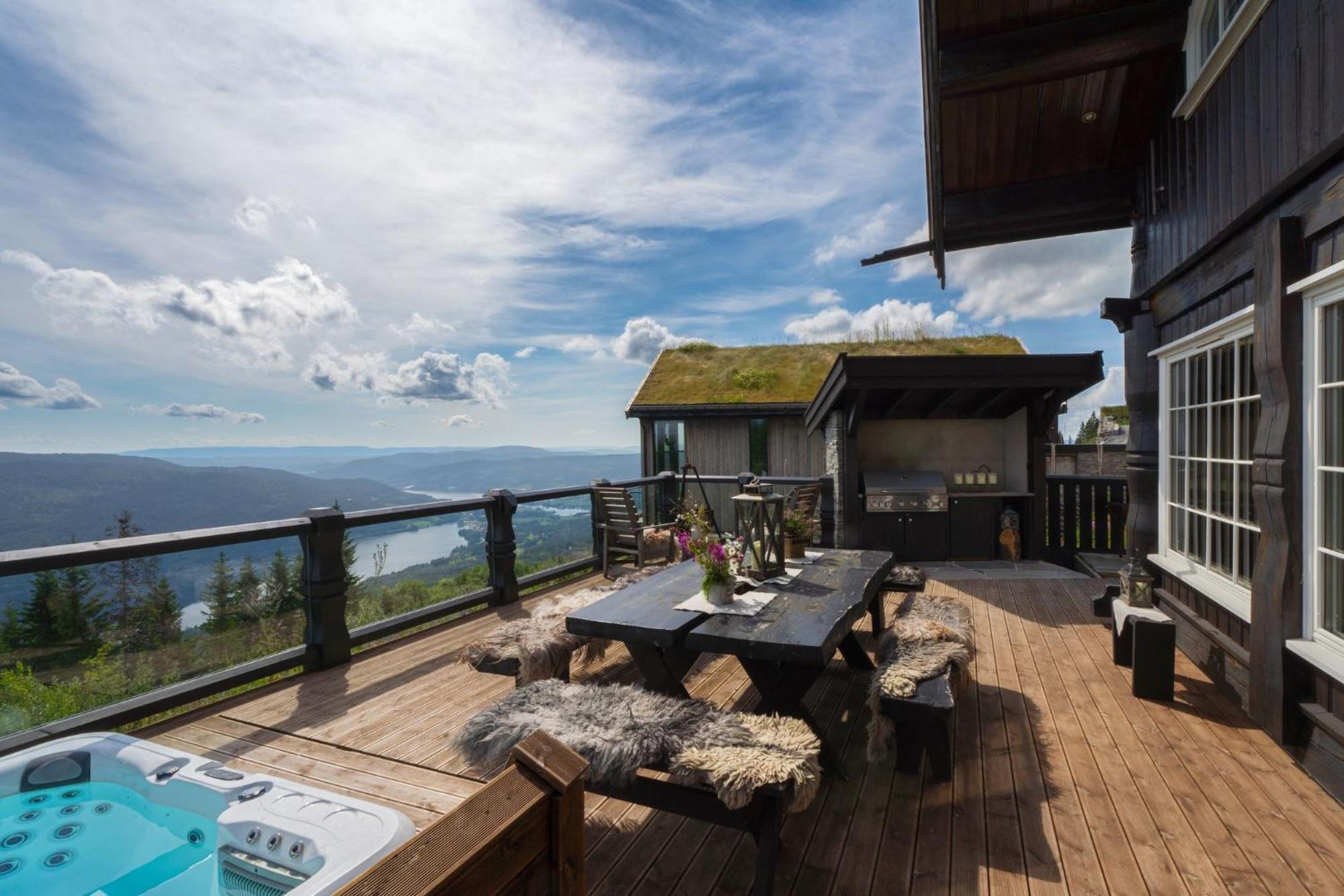 Norefjell - Storhytte Med Jacuzzi Og Fantastisk Beliggenhet Noresund 외부 사진