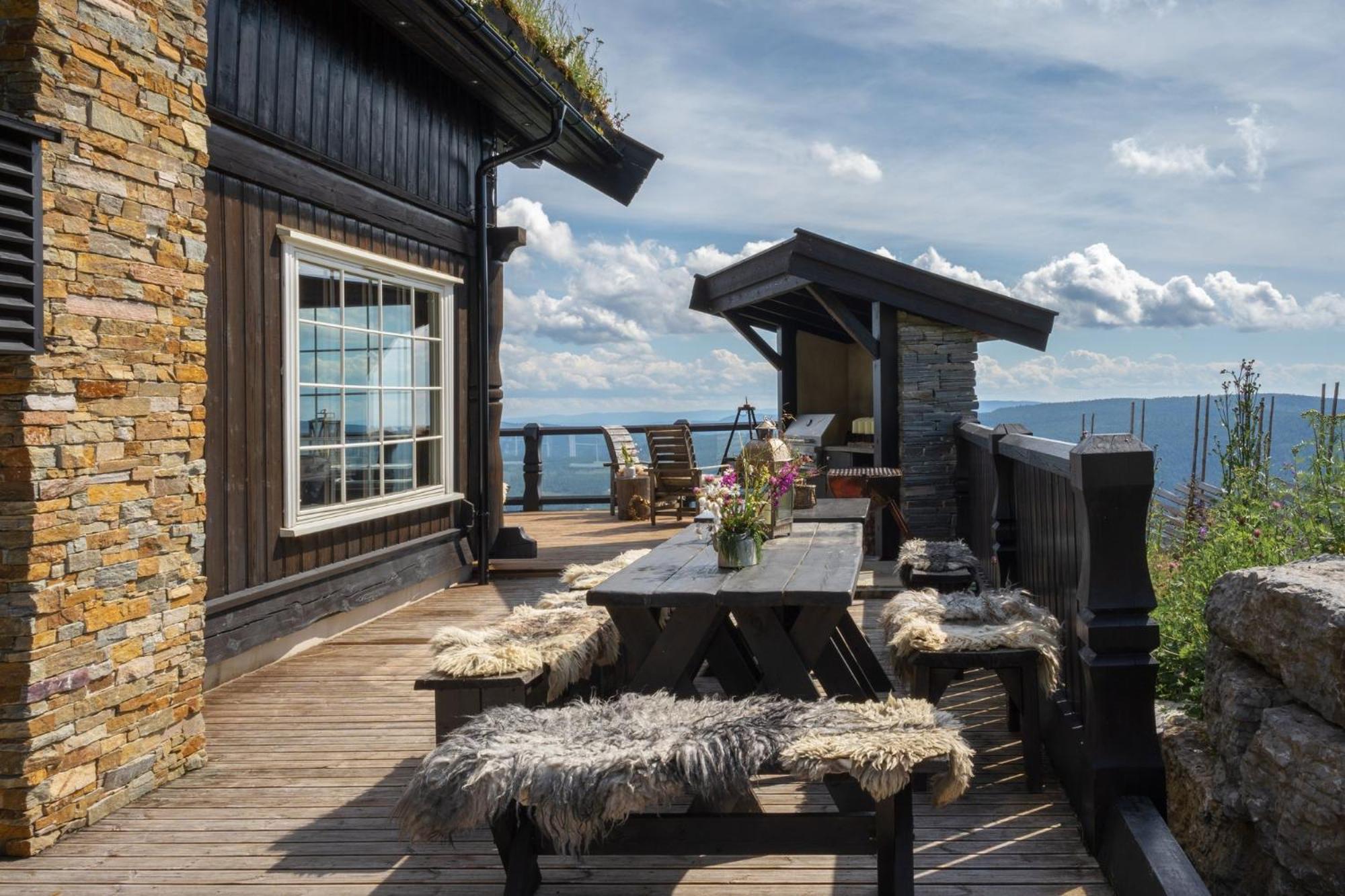 Norefjell - Storhytte Med Jacuzzi Og Fantastisk Beliggenhet Noresund 외부 사진